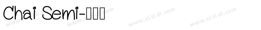 Chai Semi字体转换